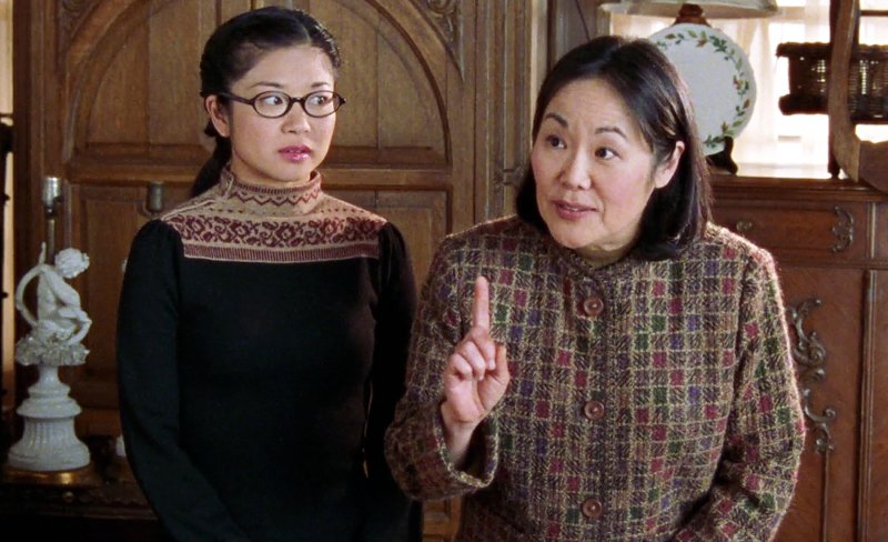 Keiko Agena and Emily Kuroda as Lane and Mrs. Kim in a scene from Gilmore Girls
