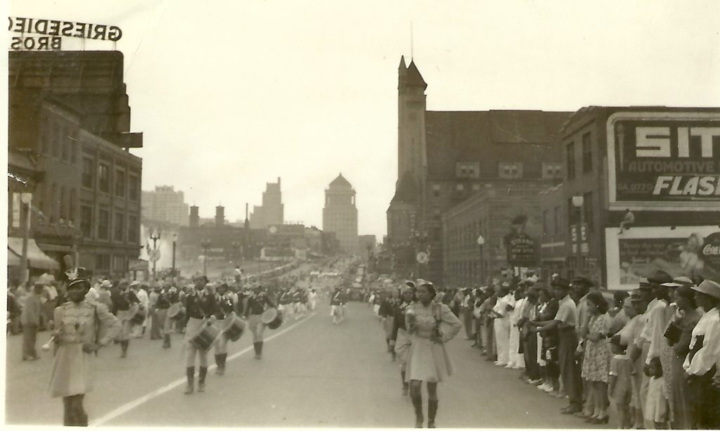 Mill Creek Valley parade scene pre-demolition