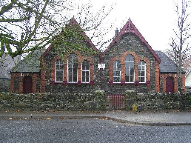 A brick and stone building that housed Sion Mills Public Elementary School, one of the first integrated schools in Northern Ireland