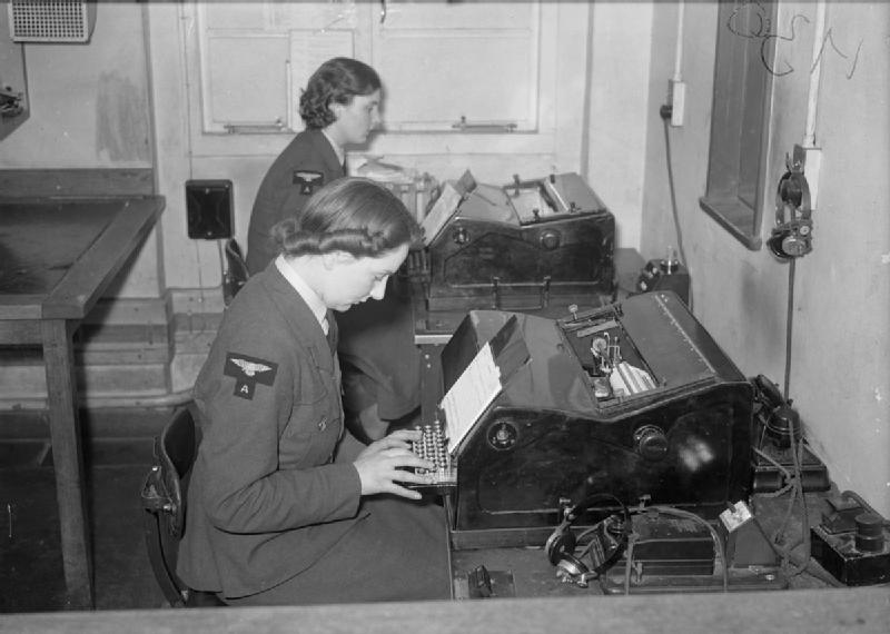 WAAF teleprinter-operators in Debden, Essex