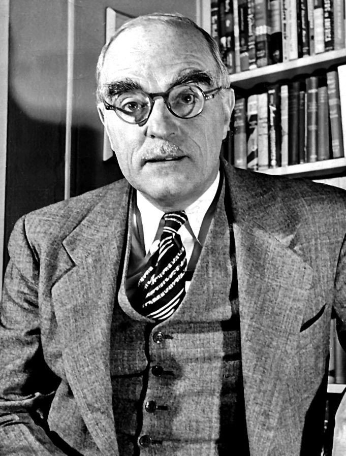 Black and white photo of Thornton Wilder in 1948