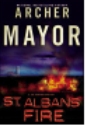 St Albans Fire by Archer Mayor, hardcover jacket